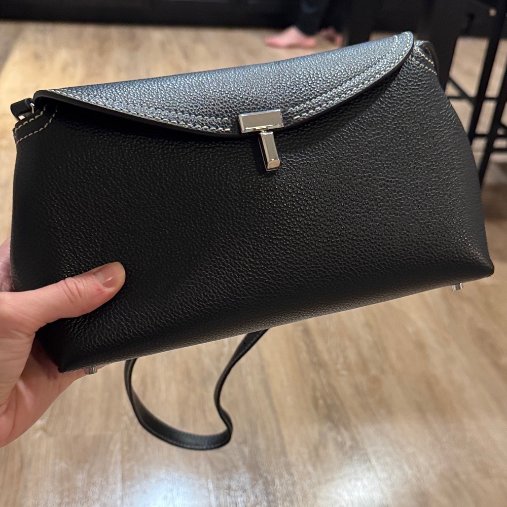 Toteme t lock black bag